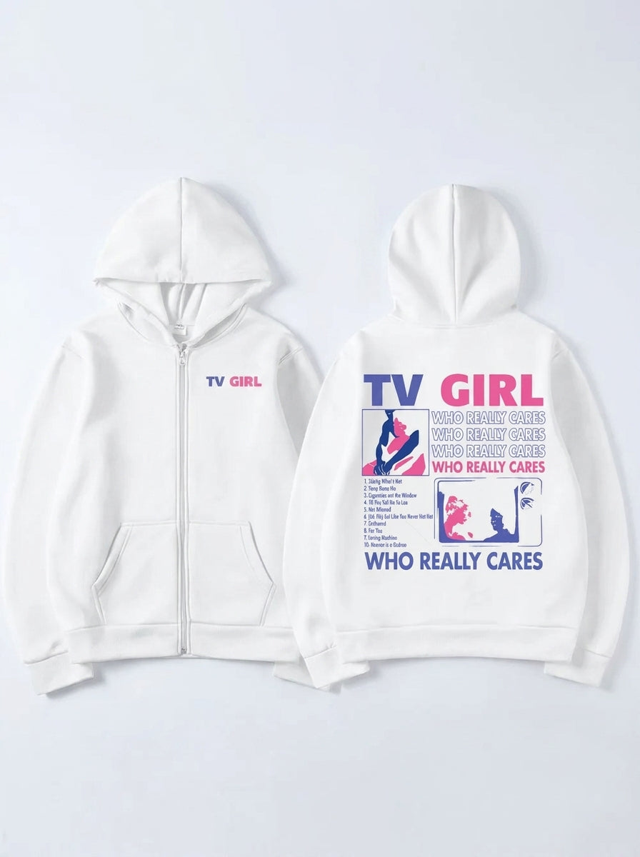 "TV Girl Who Really Cares" Hoodie