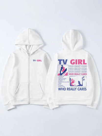 "TV Girl Who Really Cares" Hoodie