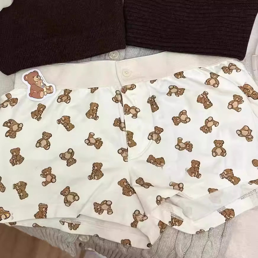 Teddy Bear Button Pj Boyshort