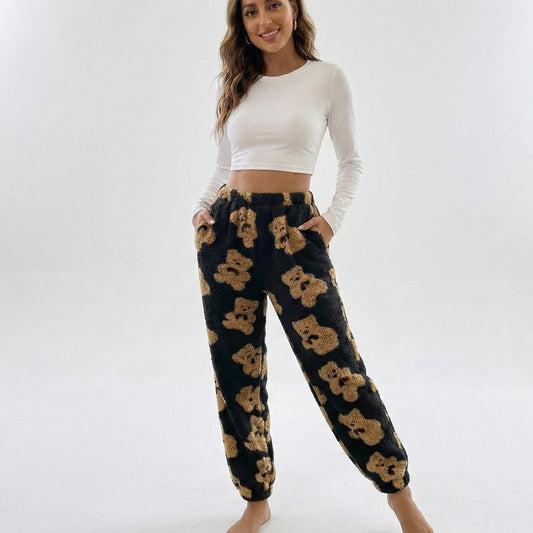 Teddy Bear Plush Pajama Pants