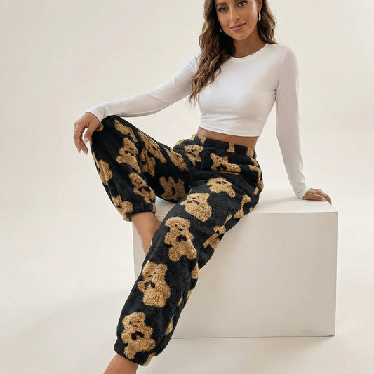 Teddy Bear Plush Pajama Pants