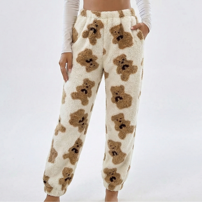 Teddy Bear Plush Pajama Pants