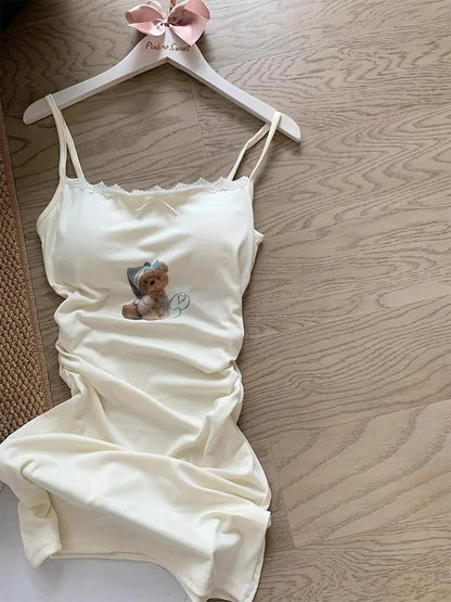 Teddy Dreams Lace Nightgown