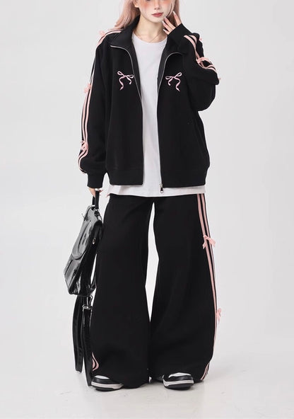 Coquette Bows Side-Stripe Tracksuit