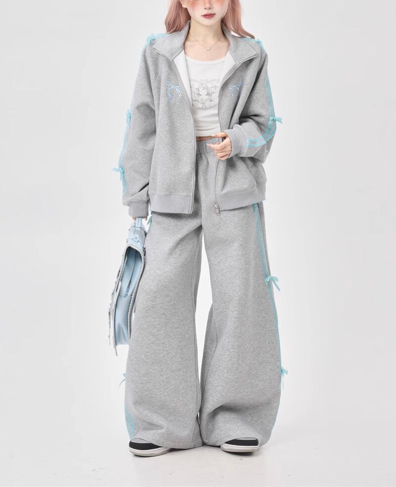 Coquette Bows Side-Stripe Tracksuit