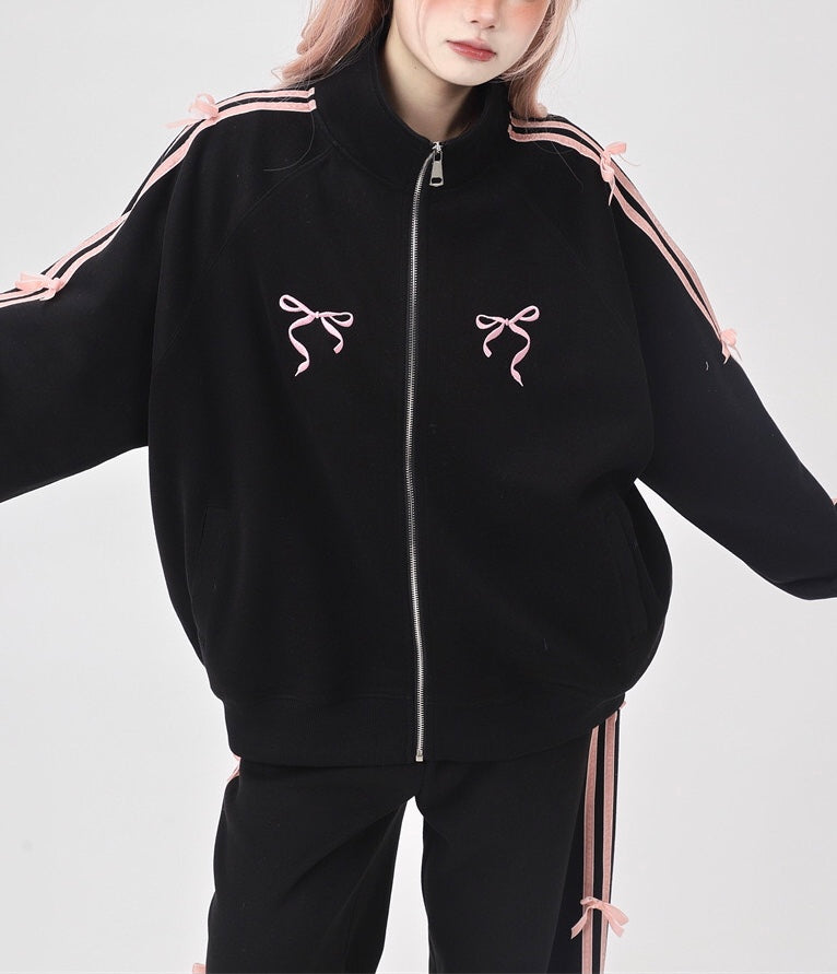 Coquette Bows Side-Stripe Tracksuit