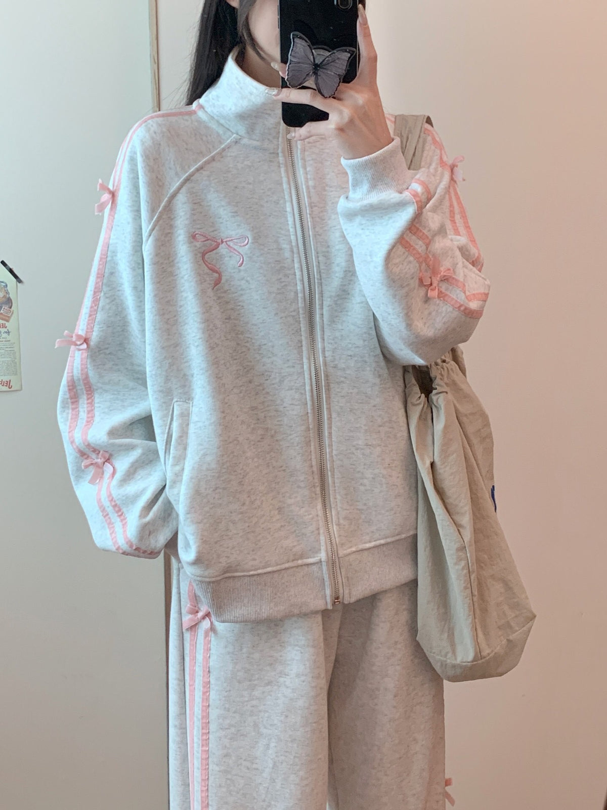 Coquette Bows Side-Stripe Tracksuit