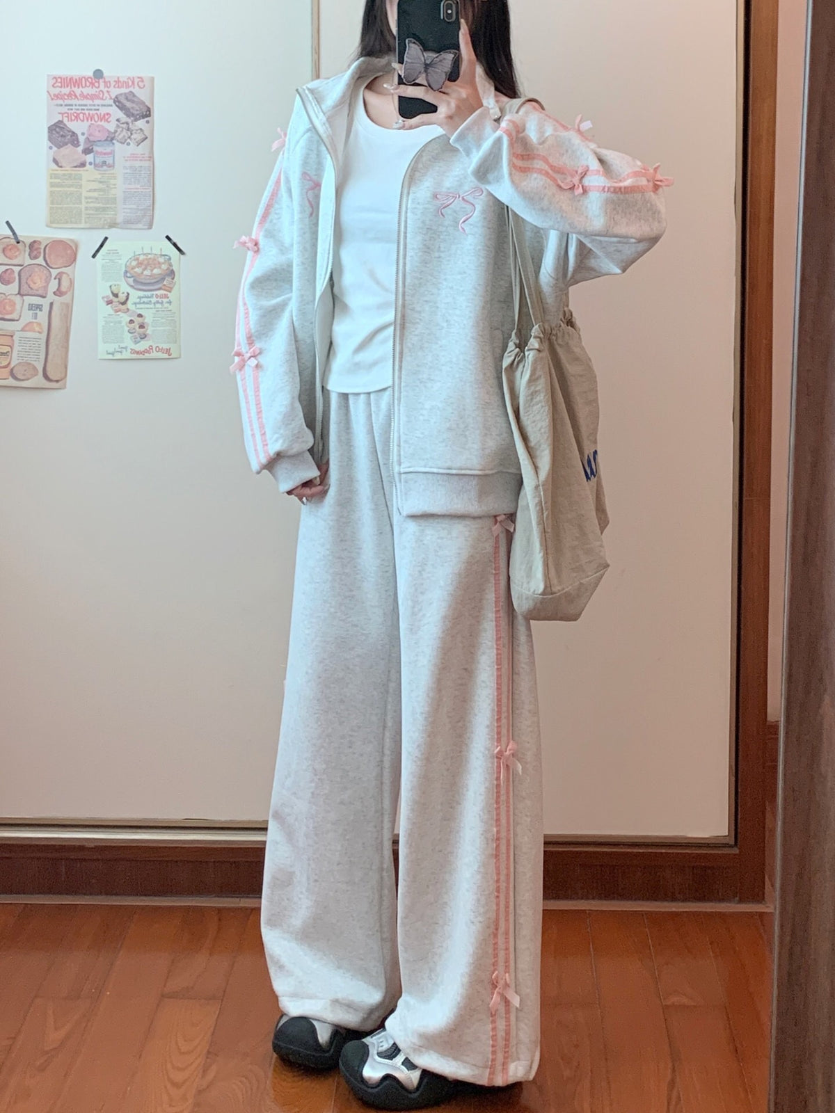 Coquette Bows Side-Stripe Tracksuit