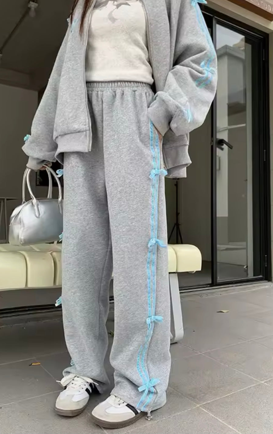 Coquette Bows Side-Stripe Tracksuit