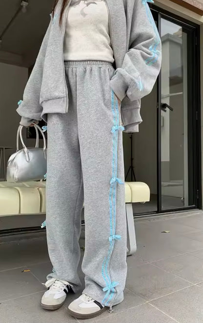 Coquette Bows Side-Stripe Tracksuit