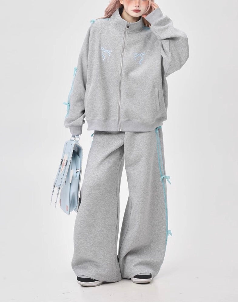 Coquette Bows Side-Stripe Tracksuit