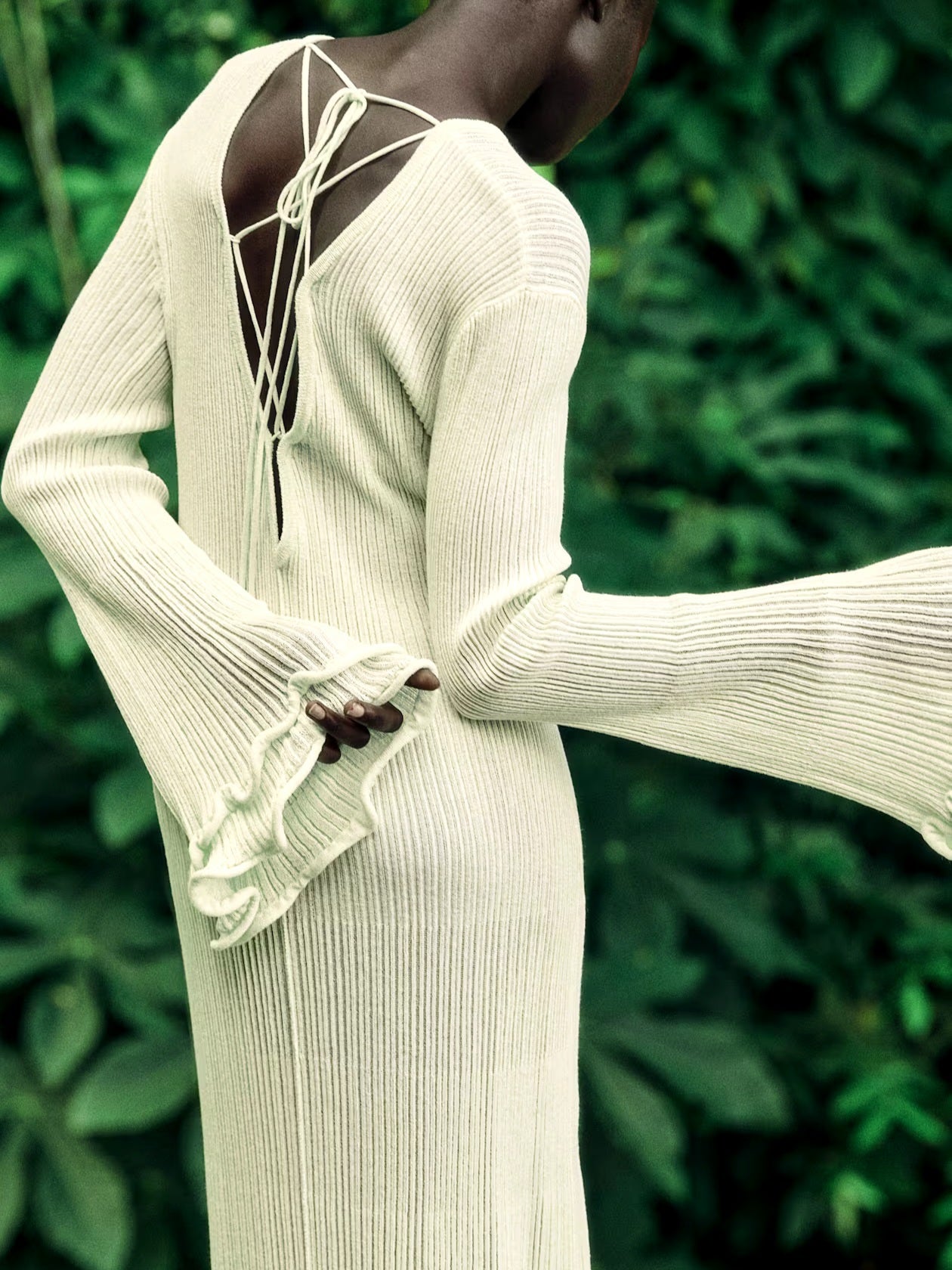 H&M Tie-Back Rib-Knit Dress Luxandluxy H&M Tie-Back Rib-Knit Dress Luxandluxy
