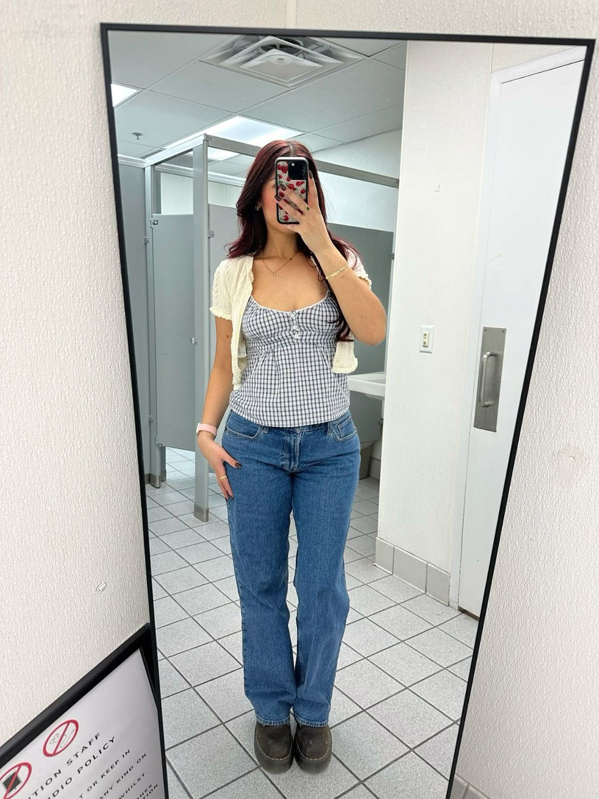 Tiffany Gingham Cami Top