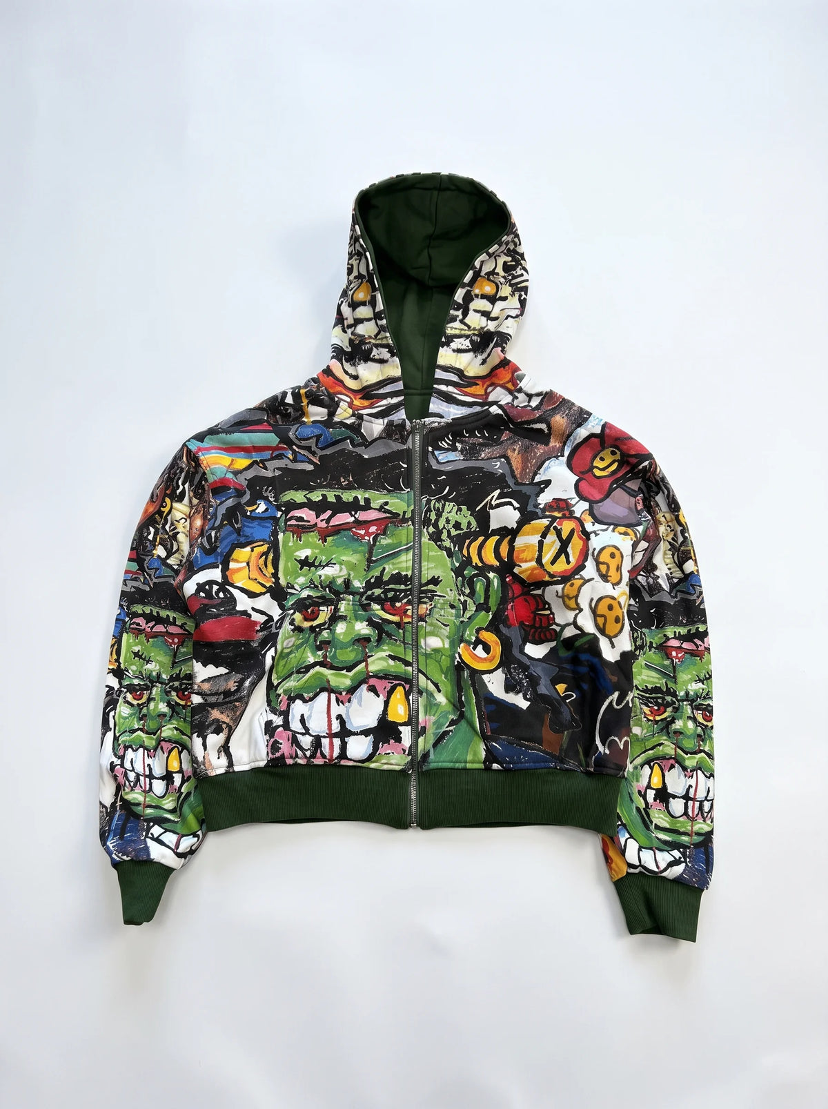Vamee Green Reversible Hoodie