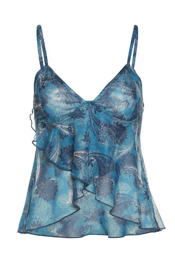 Velvet Hour Ocean Mesh Cami