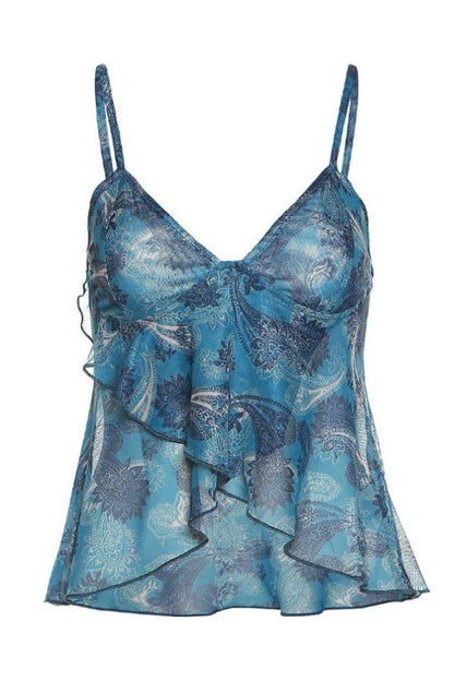 Velvet Hour Ocean Mesh Cami