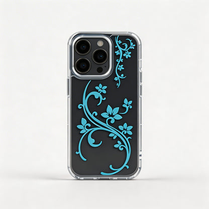 Vine Floral Clear iPhone Case