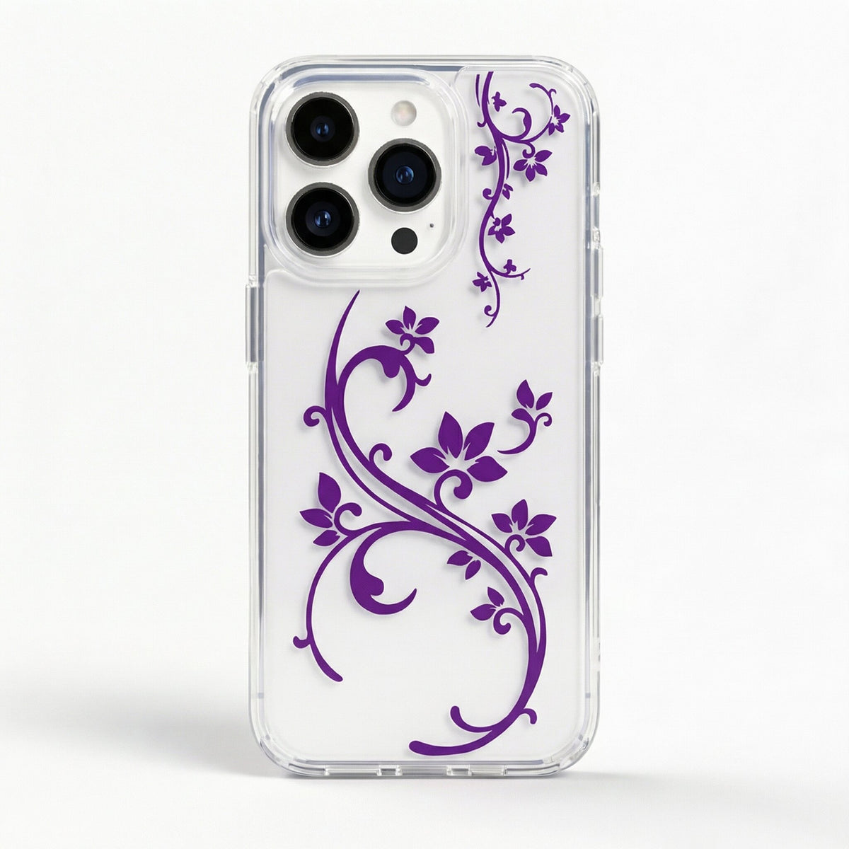 Vine Floral Clear iPhone Case