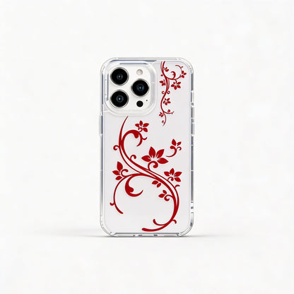 Vine Floral Clear iPhone Case