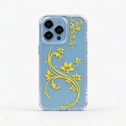 Vine Floral Clear iPhone Case