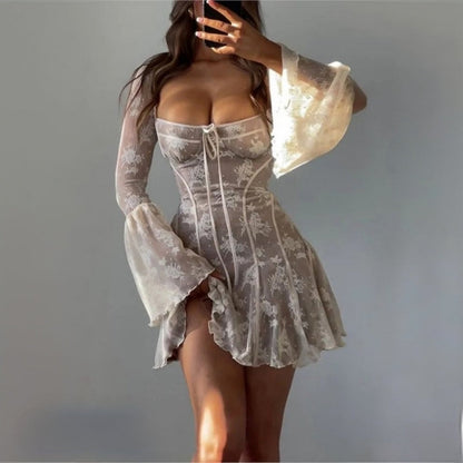 House of CB Vintage Cream Lace Corset Dress – Luxandluxy