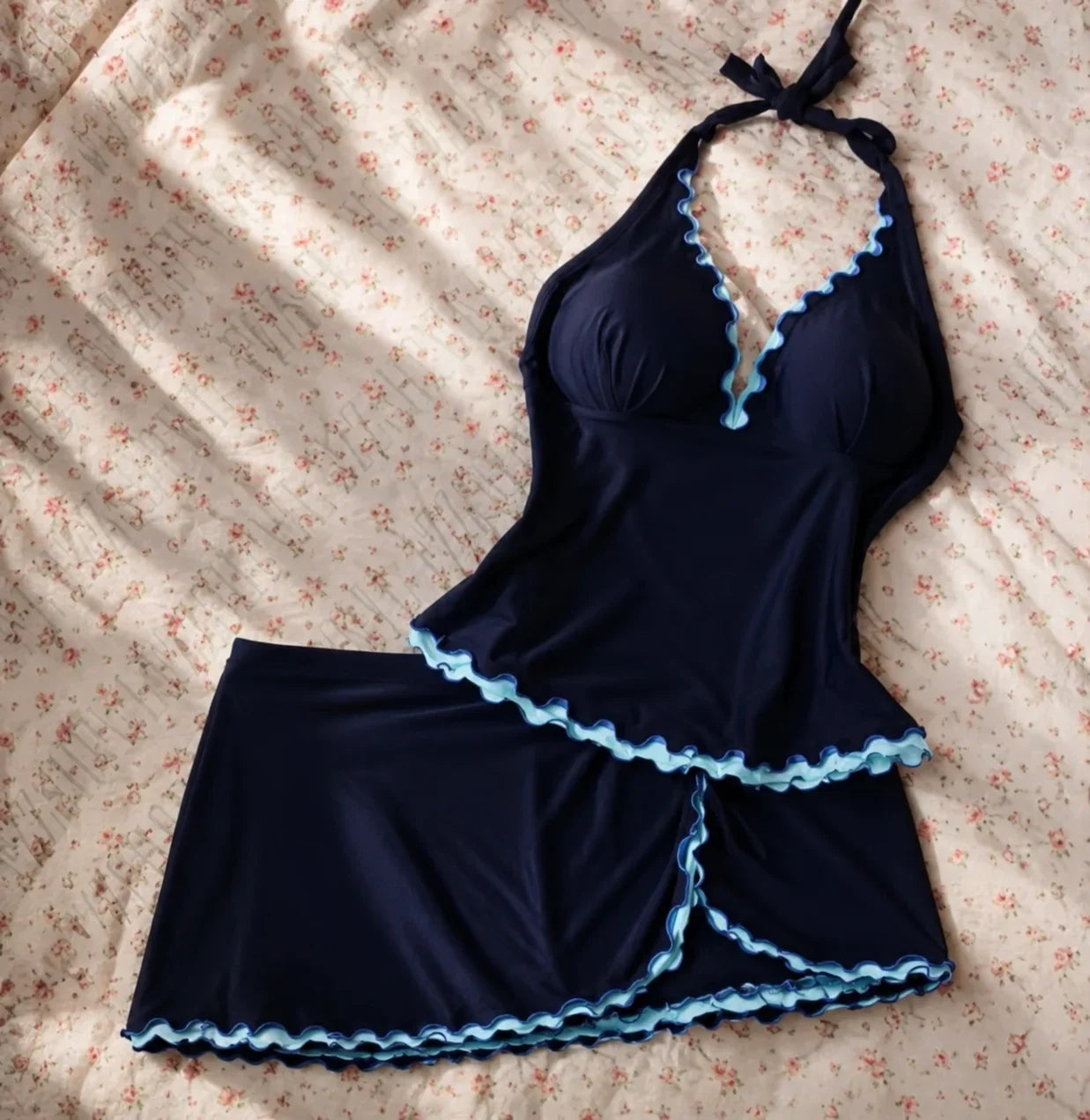 Wavy Water Tankini Set