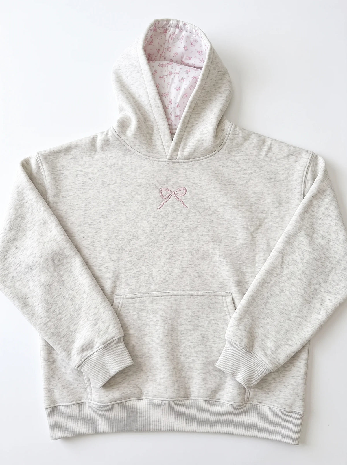 Bow Embroidered Hoodie