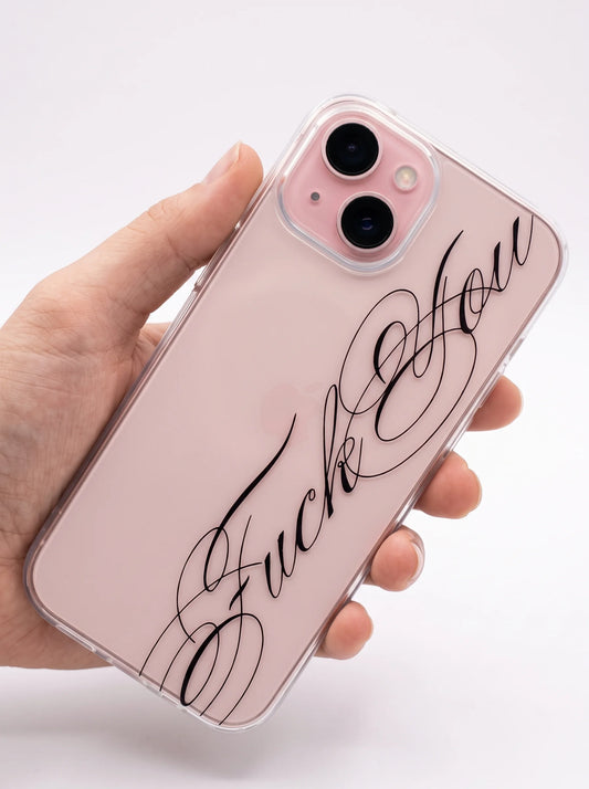 Cursive Text F-U Case