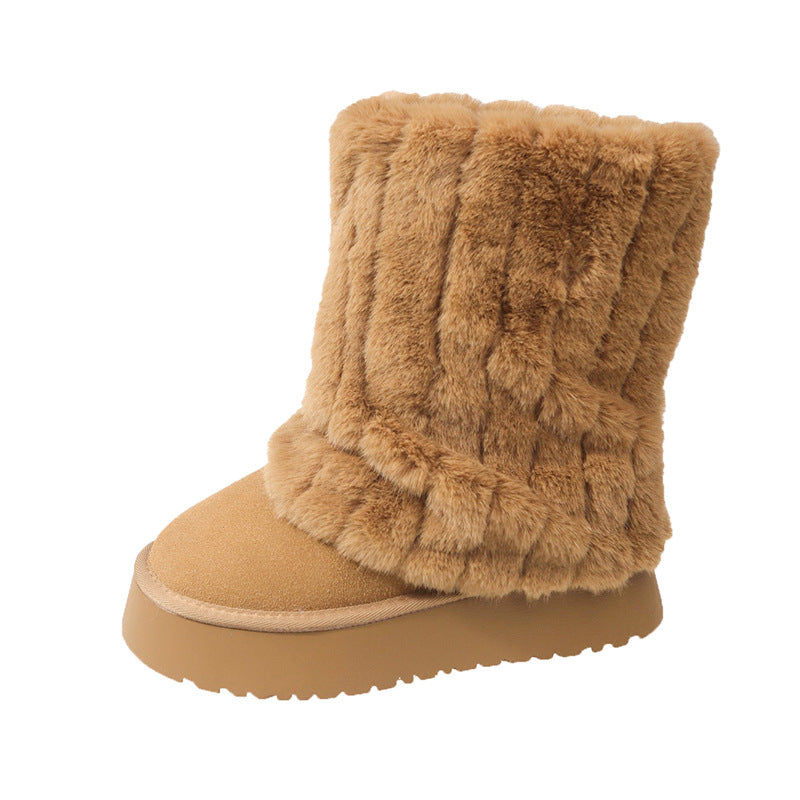 Winter Fur Mid-Calf Boot
