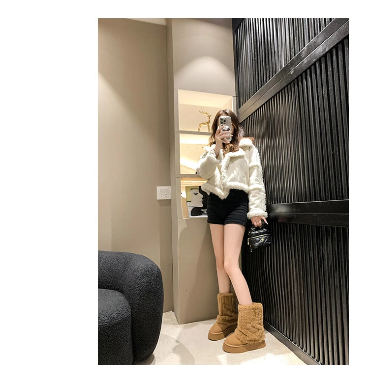 Winter Fur Mid-Calf Boot