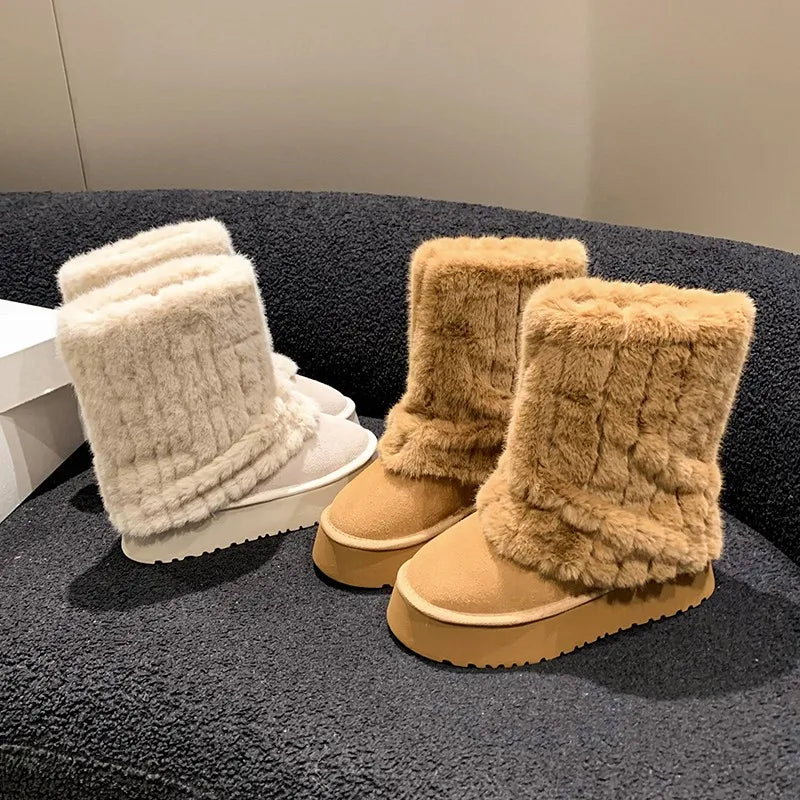 Winter Fur Mid-Calf Boot