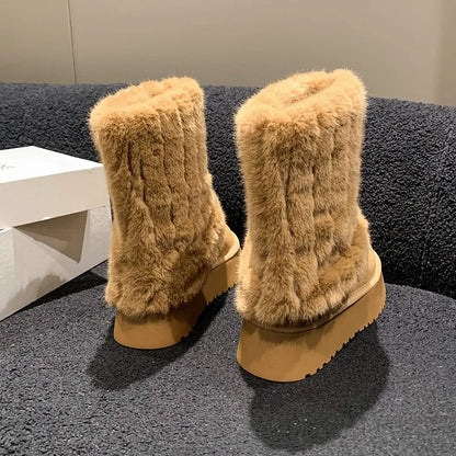 Winter Fur Mid-Calf Boot