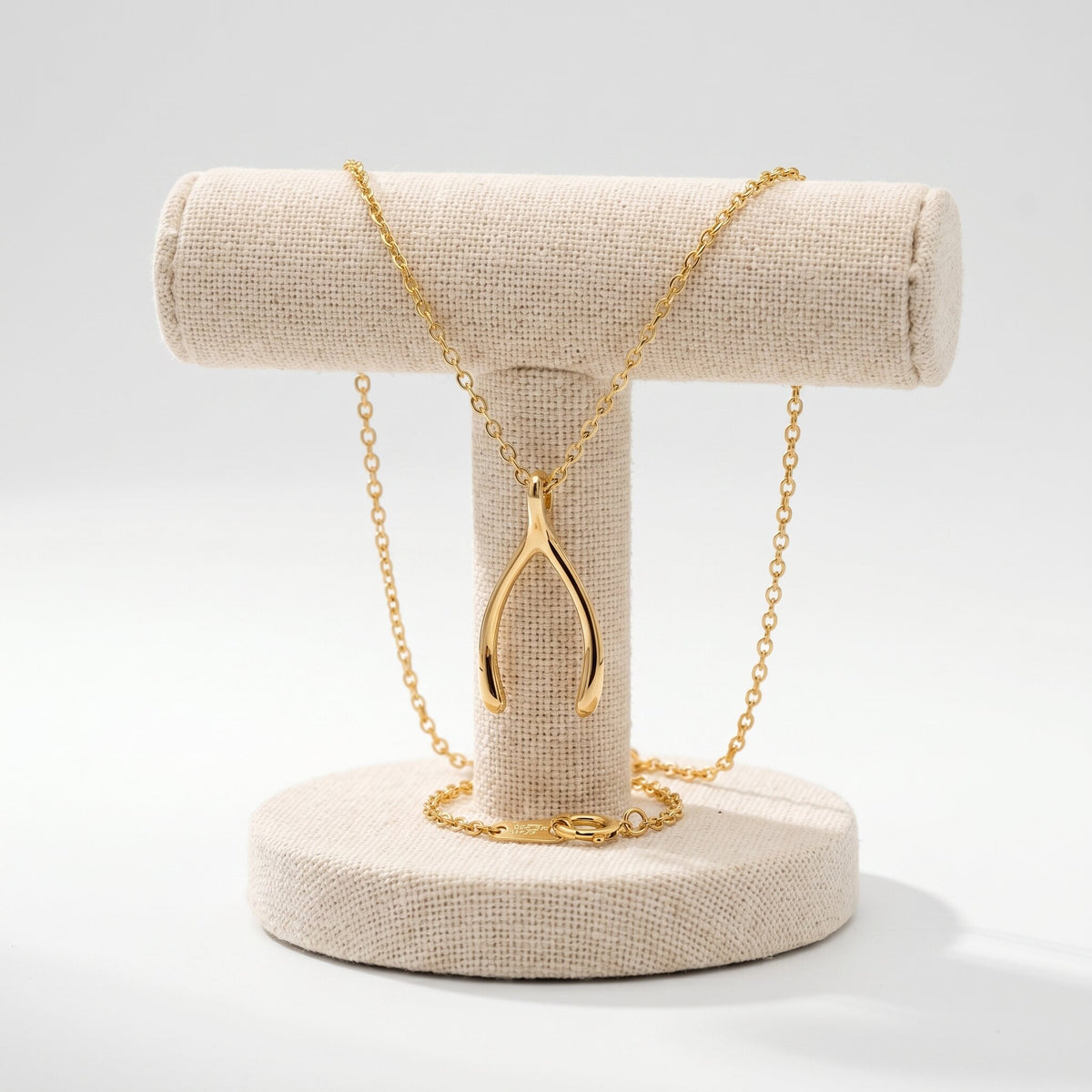 Wishbone Pendant Necklace