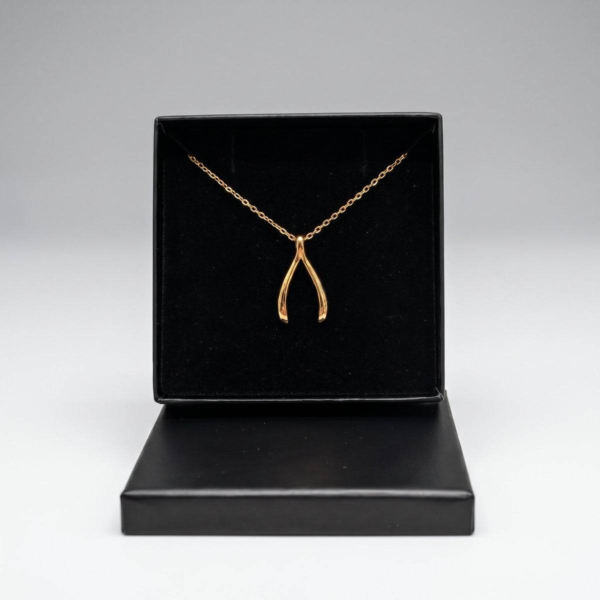 Wishbone Pendant Necklace