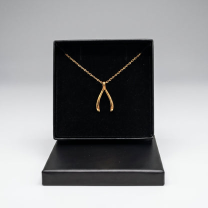 Wishbone Pendant Necklace