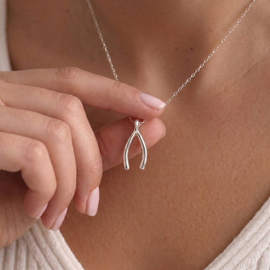 Wishbone Pendant Necklace