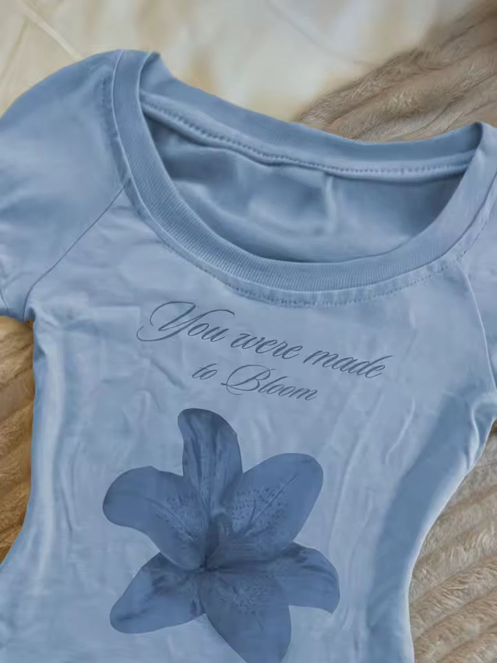 "You Were Made to Bloom" Lilies Tee