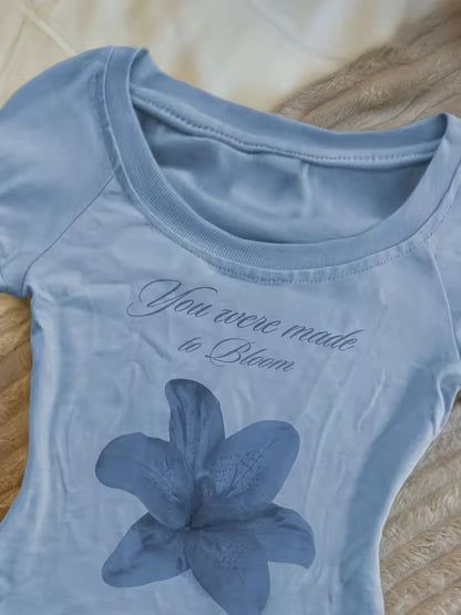 "You Were Made to Bloom" Lilies Tee