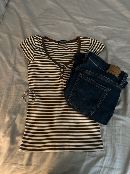 Zelly Striped Blouse