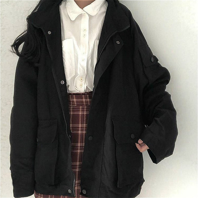 Aesthetic Basic Jacket-Luxandluxy