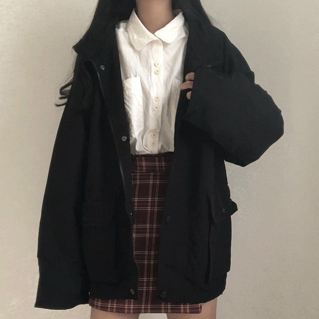 Aesthetic Basic Jacket-Luxandluxy