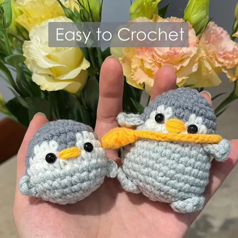 Penguin Crochet DIY Kit with Tutorials
