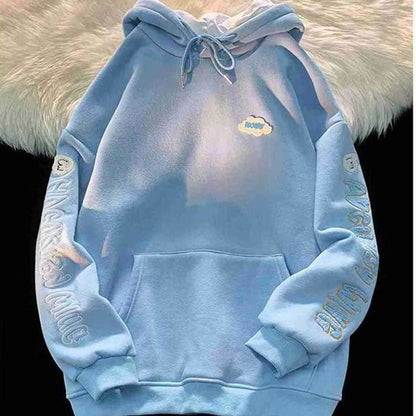 Angel Wings Embroidery Hoodie-Luxandluxy