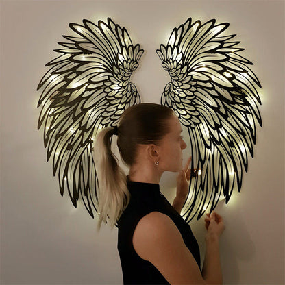 Angel Wings LED Metal-Luxandluxy