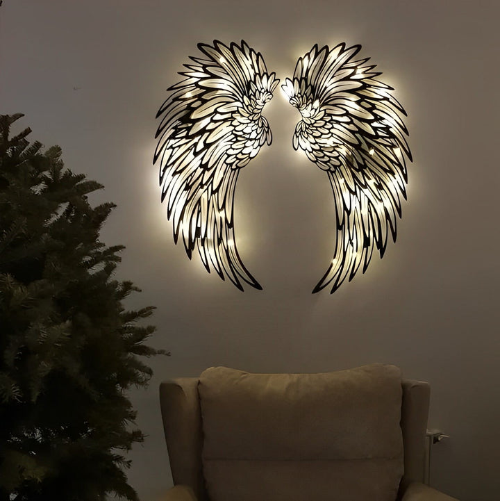 Angel Wings LED Metal-Luxandluxy