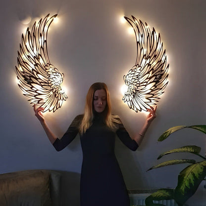 Angel Wings LED Metal-Luxandluxy