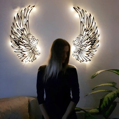 Angel Wings LED Metal-Luxandluxy