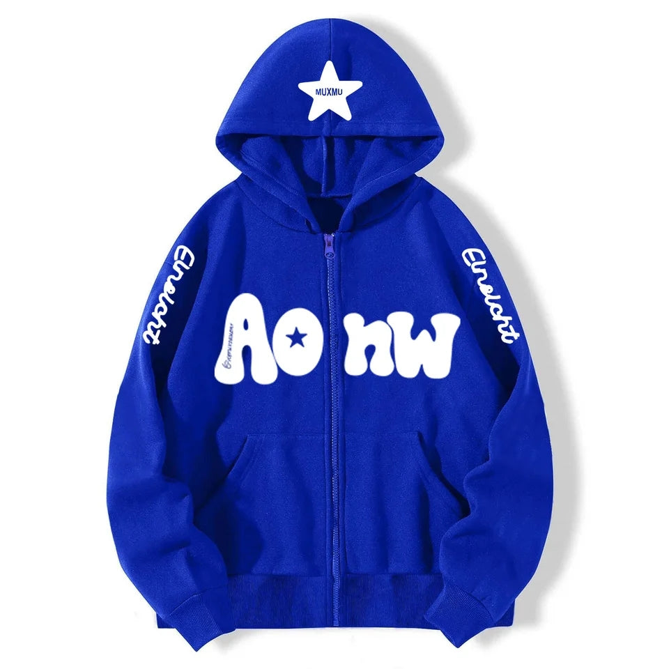 'Aonw' Star Hoodie-Luxandluxy