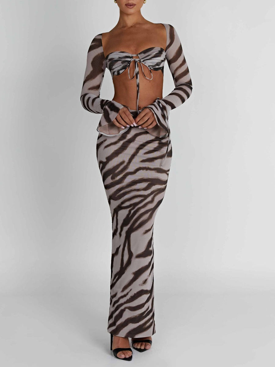 Zebra Print Priscilla Top & Astrid Maxi Skirt