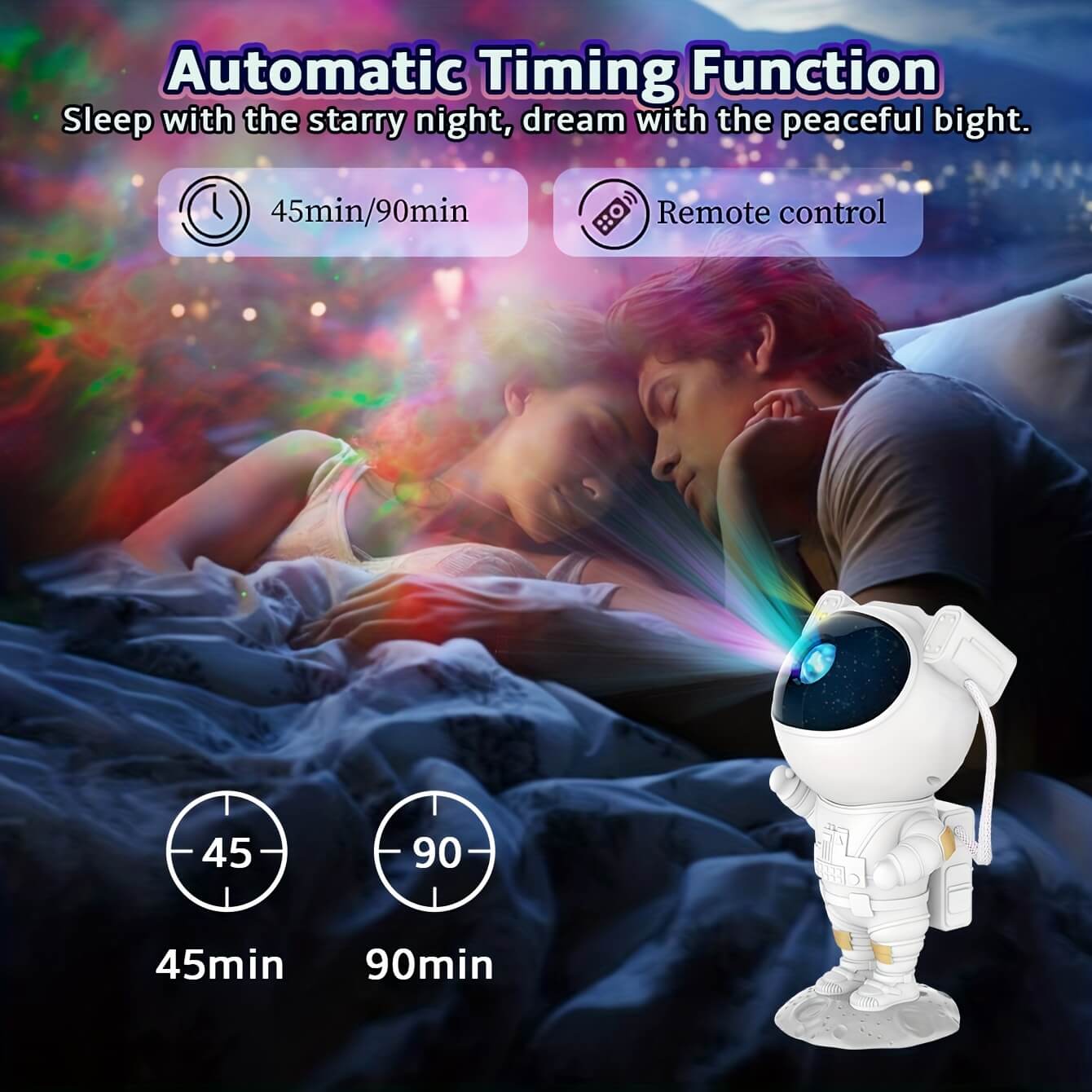 Astronaut Galaxy Projector Night Light-Luxandluxy